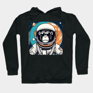 astronaut monkey with sunglasses Hoodie